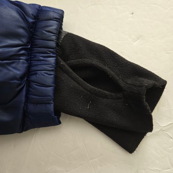 S13 New York KYLIE Dark Blue Detachable Hood Down Puffer Winter Jacket Parka - M - Picture 8 of 11